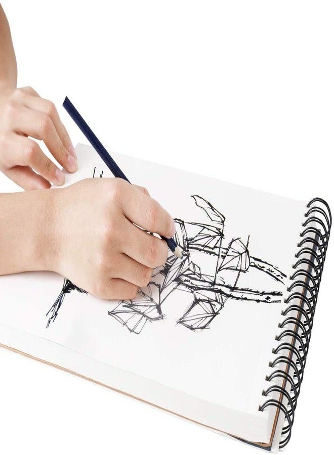 KARTMEN Floral Seamless (50 Sheets, 100 Pages) A5 Sketchbook | Top Spiral-Bound Sketchpad for Artists | Professional Grade Drawing and Sketchbook - Image 4
